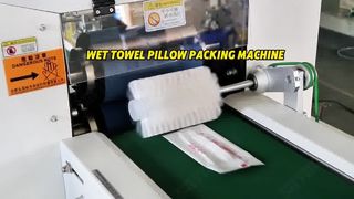 Wet Towel Hign Efficient Pillow Packaging Machine