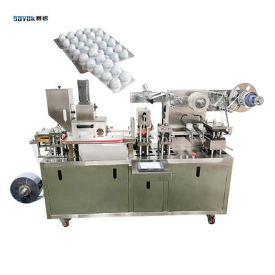 Jakość  380V Thailand Alcohol Cotton Ball Blister Packing Machine Flat Plate Type fabryka