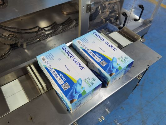 50Hz Automatyczna maszyna do pakowania w kartony Wielofunkcyjne pudełko na rękawiczki nitrylowe