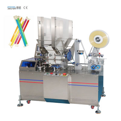 Jednorazowa maszyna do pakowania plastikowej słomy automatyczna 50Hz 220V