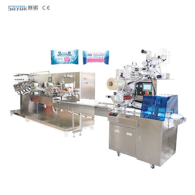 OEM Multi Material Wet Wipes Packing Machine For Floor Cleaning Typ napędzany mechanicznie