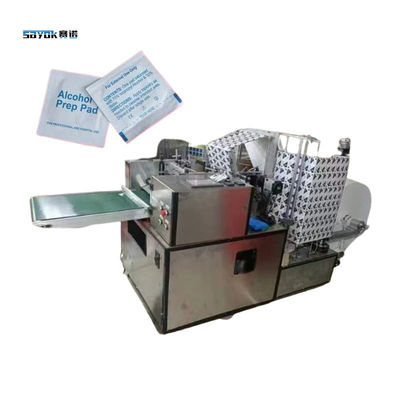 Good price PLC Control Side Sealing Packing Machine 6 Lane Alcohol Prep Pad Making Machinery w Internecie