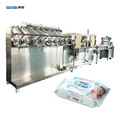Serwo napędzany układ układowy Big Pack Baby Wipes Machine Automatyczna linia pakowania