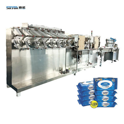 Serwo napędzany system karmienia 30-120 PCS maszyny z chusteczkami dla dzieci Automatyczna linia produkcyjna