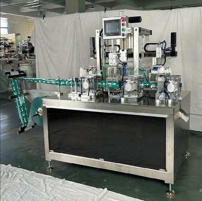220V 50HZ 3KW niskiego napięcia serwo sterowanie rękawiczki PE Automatyczna składana maszyna do pakowania 4-stronna pieczęć